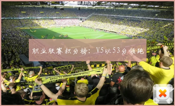 职业联赛积分榜：V5以53分领跑